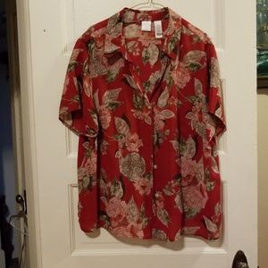 Sheer, lightweight blouse